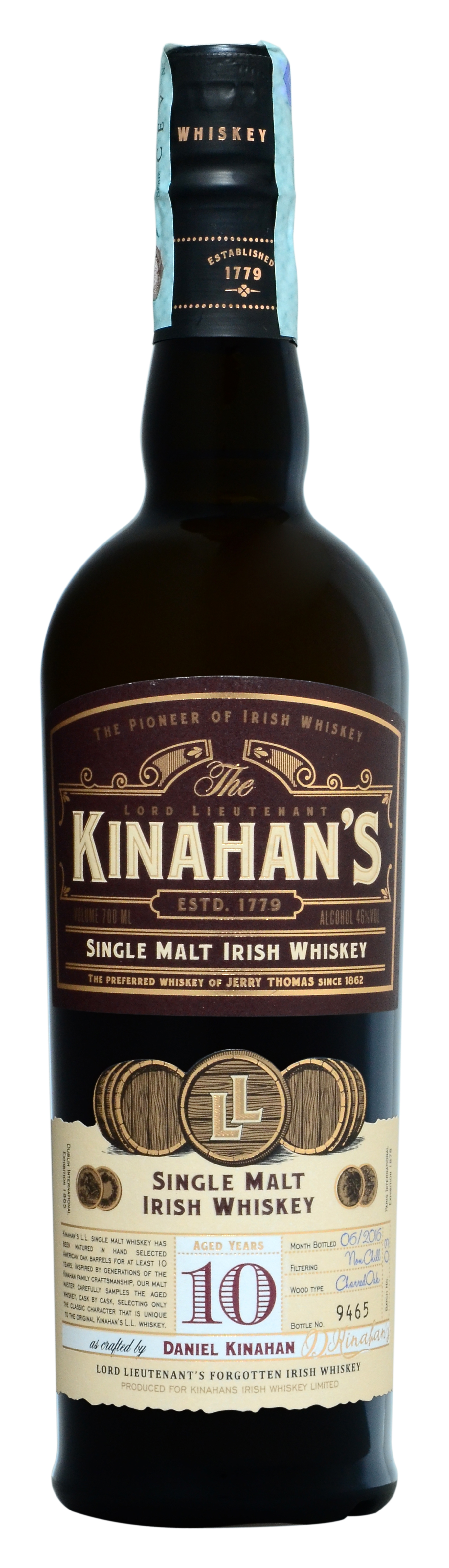 IRISH WHISKEY KINAHAN'S 10 Y.O.