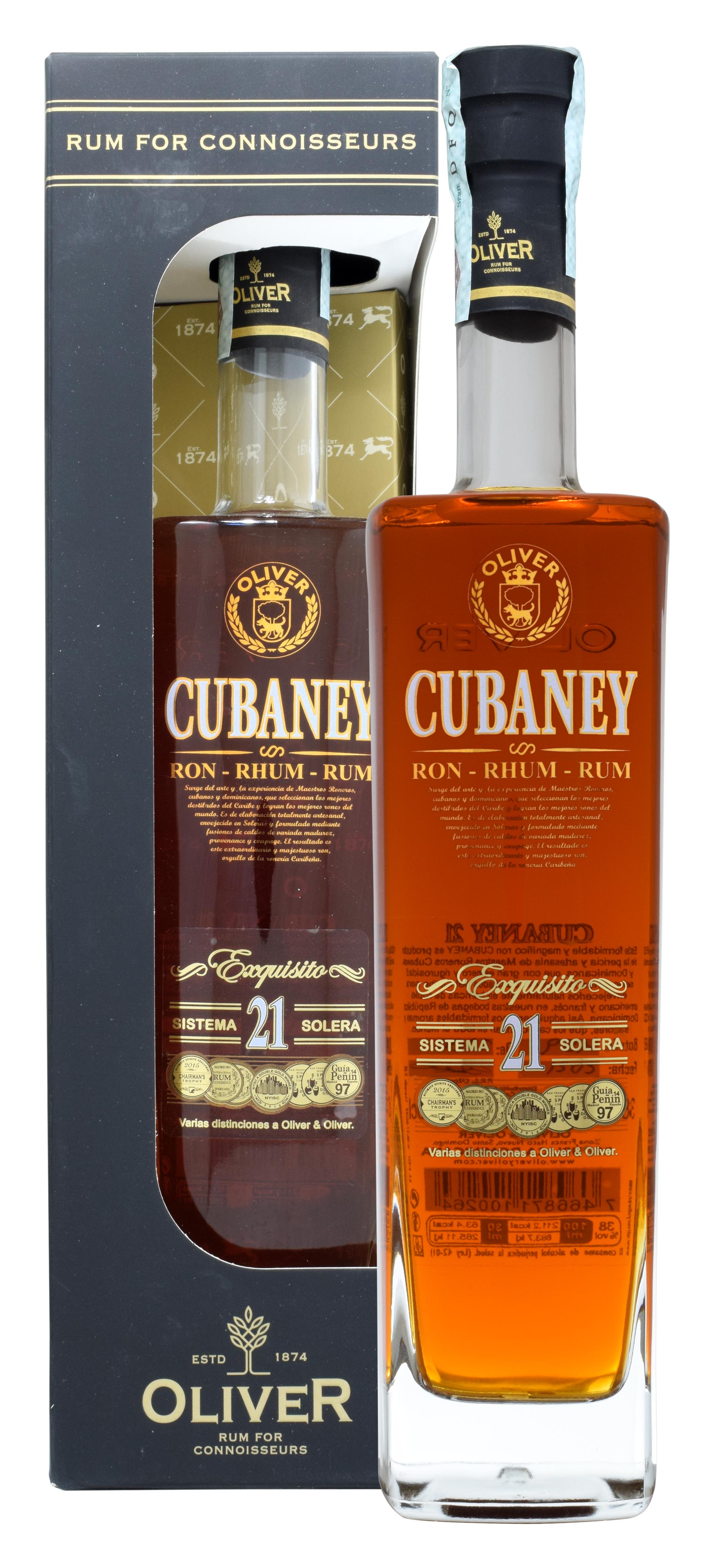 RUM CUBANEY 21 Y.O. EXQUISITO